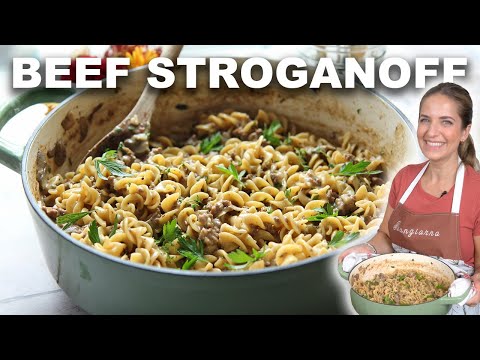 One Pot Beef Stroganoff - Easy Dinner Recipe!