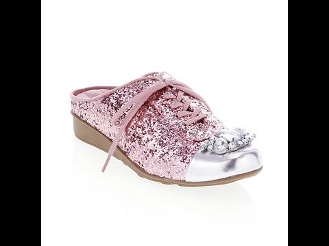Joan Boyce "Denise" Rhinestone Sneaker Mule