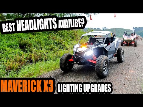 UPGRADES! Maverick X3 LED Headlights, Chase Lights and Shock Tower Light Bar! Heretic Studio