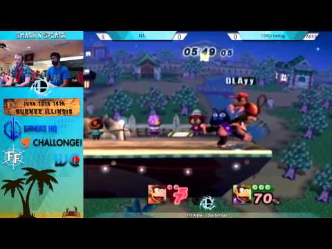 Smash'N'Splash Top 32 - Junebug (Diddy/Ganon) vs DLA (Diddy)