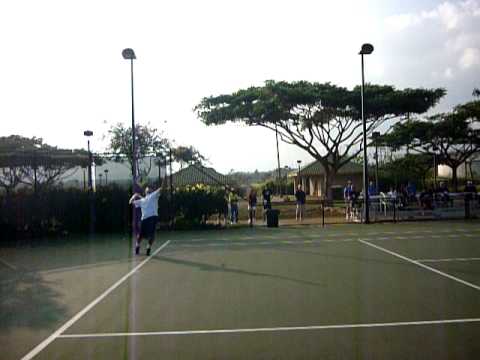 KOKO PETROV HITS 2ND SERVE,  SERVICE WINNER ON MATCH POINT.MOV