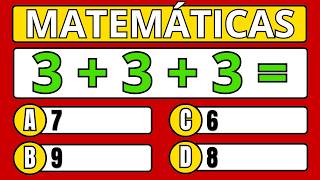 DESAFÍO DE MATEMÁTICAS ⏰ Resuelve antes de que se acabe el tiempo (NIVEL DIFÍCIL)