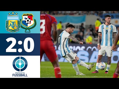 Messi-Show & Freistoß-Wahnsinn: Argentinien gewinnt erstes Spiel nach WM | Argentinien - Panama