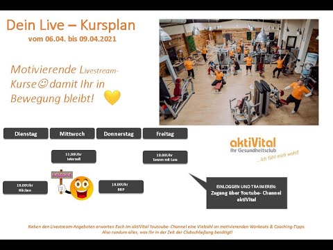 Dein aktiVital Live 31.03.2021 18 Uhr Body Balance