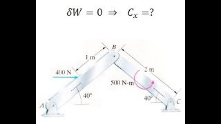Principle of Virtual Work and Statically-Indeterminate Problems
