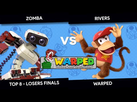 Warped! - Zomba (R.O.B.) vs Rivers (Diddy Kong) - Top 8 - Losers Finals