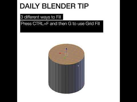 Daily Blender Tip #33 - 3 Different Ways To Fill