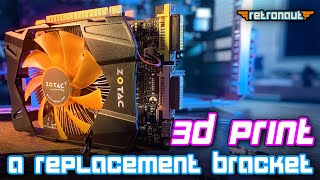 Fixing a Badly Wobbling Retro GPU with a 3D Printed Bracket