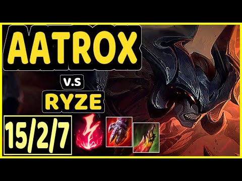 MAGIFELIX (AATROX) vs RYZE - 15/2/7 KDA TOP CHALLENGER GAMEPLAY - EUW