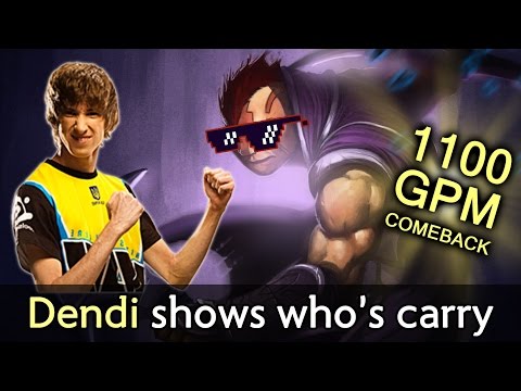 Dendi shows DityaRa who's carry in NaVi — 15k gold Comeback