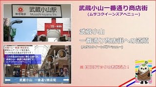 preview picture of video '武蔵小山一番通り商店街への道順'