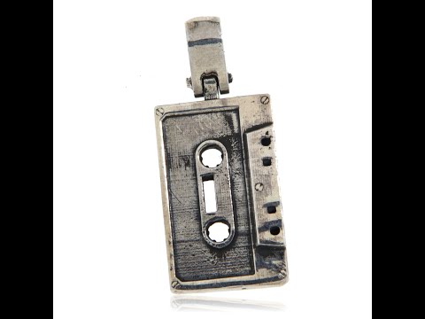 Pandant Argint 925 Simbol Retro Caseta Audio - Stil Nostalgia