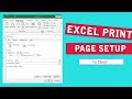 Excel Print Page Setup In Tamil 2023