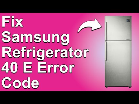 Samsung Refrigerator 40 E Error Code