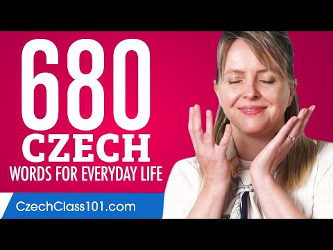 680 Czech Words for Everyday Life - Basic Vocabulary #34