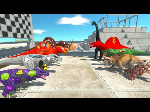 CHAMPHIONSHIP SPEED RACE vs MOON KNIGHT TEAM - Animal Revolt Battle Simulator