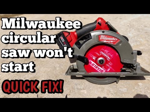 Milwaukee circular saw won't start! Quick fix👍|in just 5 minutes Subscribe us for more tutorials 👇