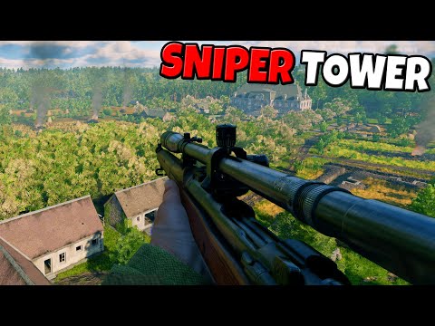 Mile Long SNIPER TOWER Defense! - Enlsited Game: Normandy Update
