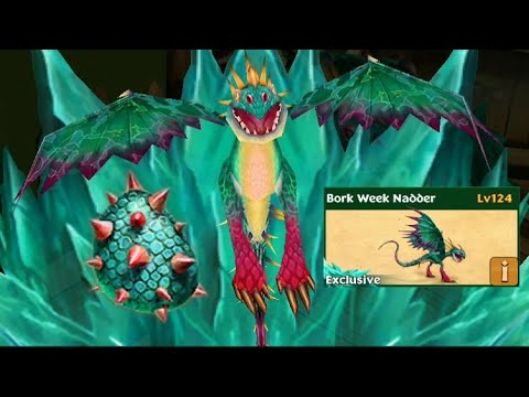 Bork Week Nadder max level 124 titan mode-exclusive Deadly Nadder//Dragons rise of Berk