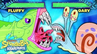 DoodleBob vs. the Alaskan Bull Worm Battle! 🥊 SpongeBob SquareOff