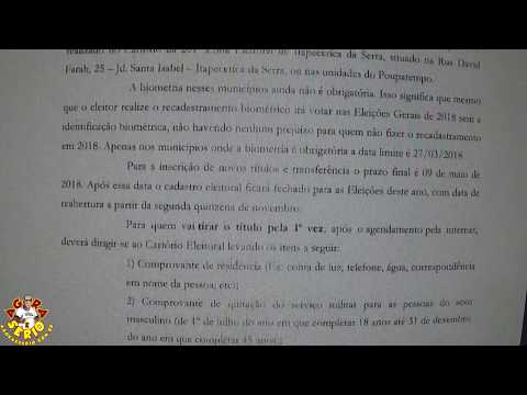 Veja a verdade sobre a Biometria de Juquitiba