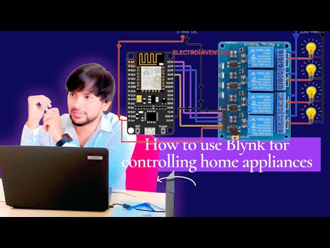 Home appliances control using Blynk (Node MCU)