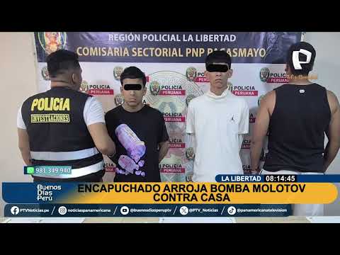 La Libertad: encapuchado lanza bomba molotov contra fachada de casa en Pacasmayo