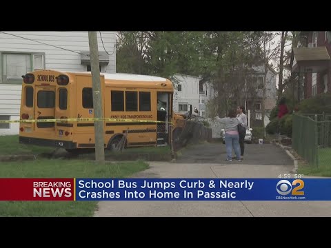 School Bus Goes Off Road In New Jersey