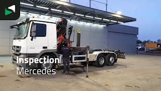 Camion ampliroll Mercedes-Benz Actros 2532 Actros 6X2 Palfinger PK 15002 Crane kran + container | Image 4 - Autoline