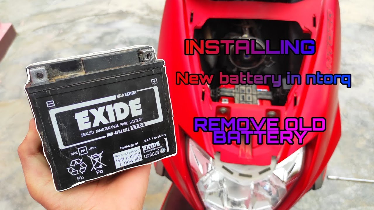 Watch video HOW TO INSTALL NEW BATTERY IN TVS NTORQ | HOW TO CHANGE BATTERY ,install new battery in any scooter Now HOW TO INSTALL NEW BATTERY IN TVS NTORQ | HOW TO CHANGE BATTERY ,install new battery in any scooter