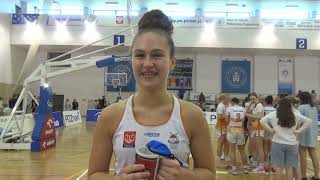 MVP meczu Zuzanna Marczyńska, kiedy była na boisku koszykarki Ślęzy musiały bardzo uważać!