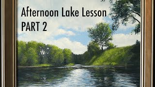 Download lagu How To Paint - Afternoon Lake Part 2 - acrylic painting lesson on water, trees, clouds Tim Gagnon mp3
