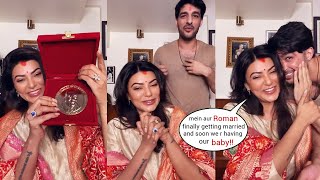 Sushmita Sen finally getting married and reavealed her Marriage on her First Live with Rohman Shawl