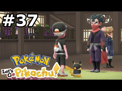 Pokémon Let's Go Pikachu (Nintendo Switch): Ep #37 - Palestra Fucsiapoli - Koga - Gameplay It