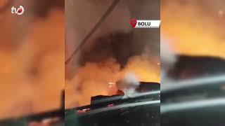 Boluda Tek Katlı Ev Küle Döndü