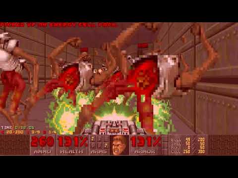 Doom 2 [Revenant Hallway]: Spooky Scary Revenants send missiles ... (Map02) - UV-speed in 00:13.63