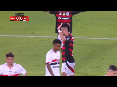 Gol de Luiz Araújo (Golaço) - Flamengo 2 x 0 São Paulo | Brasileirão 2025 | Globo HD