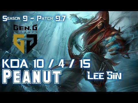 Gen Peanut LEE SIN vs JARVAN IV Jungle - Patch 9.7 KR Ranked