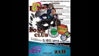 Ist zumba masquerade party with live music kos 2016