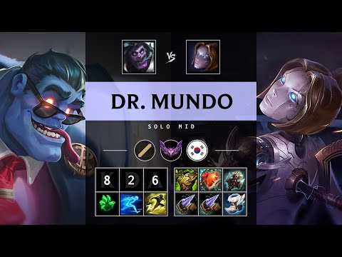 Dr. Mundo Mid vs Orianna - KR Master Patch 25.20