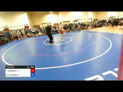 71 Kg Rnd Of 64 - Tyren Emberson, South Central Punisher Wrestling Vs Nicholas Campagna, New Jerse