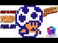 How To Draw Toad From Super Mario Bros 2 SMB2 8 Bit Pixel Art Drawings