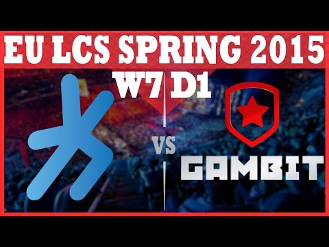 H2K VS Gambit Gaming |2015 EU LCS Spring Week 7 Day 1 |H2K vs GMB| HD 720p