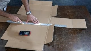 I Make a Custom Cardboard Box for Shipping