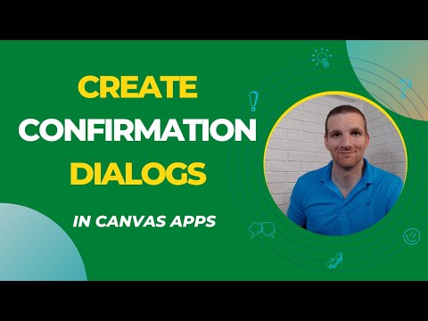 Power Apps - How to create a Confirmation Dialog in Canvas Apps