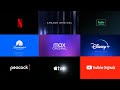 Streaming Service Originals Logo Compilation Netflix Hulu Amazon Disney Paramount Max Etc