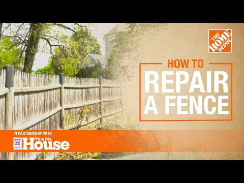 How To Repair a Fence | The Home Depot with @thisoldhouse