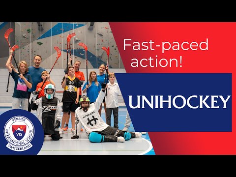 It's all about teamwork! Unihockey at Verbier International School, Switzerland