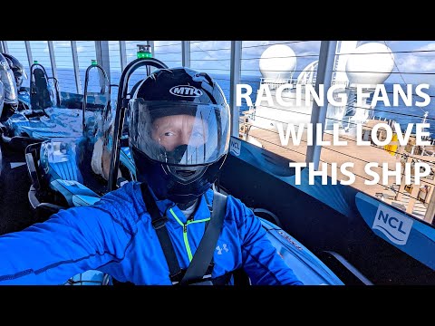 Norwegian Prima Cruise Ship Go-Kart Track: The Biggest Race Track at Sea