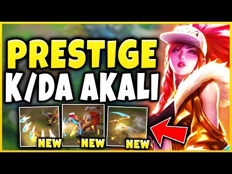 *LEGENDARY* PRESTIGE K/DA AKALI SKIN SPOTLIGHT! BEST SKIN IN THE WORLD! - League of Legends